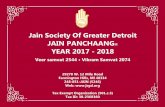 Jain Society Of Greater Detroit JAIN PANCHAANG YEAR 2017 ... · A A A A Jain Society Of Greater Detroit wishes every one A Very Happy Diwali and Prosperous and Healthy New Year. p