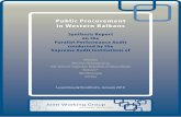 Public Procurement in Western Balkans publications/SYNTHESIS_W_BALKANS... · 26 Albania 26Overuse of negotiated public procurement procedures without prior publication of a contract