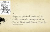 Aspecte privind turismul in ariile naturale protejate si ... · Tara Hategului-Retezat Bison Land – Vanatori Neamt in 2016 . Protocol Turism Conventia Carpatica Proces participativ