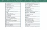 2015 International WorkBoat Show Attending Companies · access medical llc . accounting & business consulti . accuride . accutech - mis software accutrans, inc . acl acl transportation