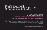 Cultural Leadership & Innovation · keynotes, lectures and workshops of the 11th annual conference at the Hochschule für Musik und Theater Hamburg. In addition, thanks to the commitment