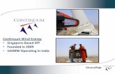 Continuum Wind Energy Singapore-Based IPP Founded in 2009 ... · If generator rotational speed is available in the database, data with RPM below RPMmin (minimal RPM for turbine to