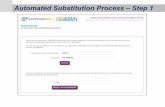 Automated Substitution Process – Step 1 · not hotel deposit deposits on card in the be SAPPHIRENOW I ONFERENCk REGISTRATION Thank you. Your substitution is complete and successfully