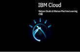 Watson Studio & Watson Machine Learning - ibm.com · Hadoop, and HDFS. •Works with data scientist to transform research models into production quality systems. Sometimes known as: