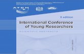 International Conference of Young Researchers, Xth edition ...pro- International Conference of Young