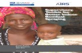 Supervisory Toolkit for Residual Spraying - Africa IRS · Supervisory Toolkit for . Better Indoor Residual Spraying. February 2013 This publication was produced for review by the