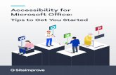 Accessibility for Microsoft Office - uaex.edu · 3 Introduction Accessibility is about people getting around our digital world and making sure it’s available to everyone. According