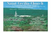 July 9, 2017 - Fourteenth Sunday in Ordinary Time · 3 Fourteenth Sunday in Ordinary Time St. Cecilia Church, Leominster MA July 9, 2017 A Message From Our Pastor. Dear Friends,