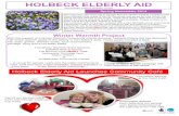 HOLBECK ELDERLY AID - Holbeck Neighbourhood Plan · meet, chat and have a light breakfast, toasted teacakes or a hot soup. ~ In the Heart of the community ~ Holbeck Elderly Aid Launches