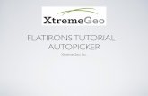 FLATIRONS TUTORIAL - AUTOPICKERxtgeo.com/xtdownload/support/tutorials/AutoPickerTutorial.pdf · BRANCH ASSIGNMENT - REPEAT AT SEVERAL LOCATIONS Be sure to check your branch assignment!