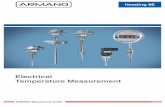 Electrical Temperature Measurement - manometer-thermometer.de · perature measurement includes bimetal thermometers, gas-actuated thermometers as well as thermometer thermo- wells