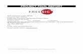 PROJECT FINAL REPORT - CORDIS · 4.1 Final publishable summary report An executive summary The principal motivation for the FREESIC project arises from issues identified during the