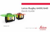 Leica Rugby 640G/640 - gefos-leica.cz · Rugby 640G/640, Important Information about your Instrument 15 Dangerous Goods Regulations Many products of Leica Geosystems are powered by