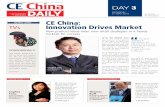 SATURDAY TH MAY 2018 By Cleverdis, IFA International ... · Chinese consumer. » Read page 4 TRADE TALK Sophia Tsao Vice President, Newegg Global Marketplace HOME ENTERTAINMENT We