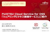 FUJITSU Cloud Service for OSS シェアリングビジネス基盤サービ … · FUJITSU Cloud Service for OSS 「シェアリングビジネス基盤サービス」ご紹介 2018年9月