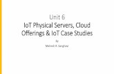 Unit 6 IoT Physical Servers, Cloud Offerings & IoT Case ... · •WAMP is a routed protocol, with all components connecting to a WAMP Router, where the WAMP Router performs message