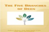 Title: The Five Branches of Deen Transcribed By: Mufti ... Five Branches of Deen.pdf · Billah, Rumi-e-Waqt, Mujaddid-e-Zamana Hadrat Shah Hakim Muhammad Akhtar Saheb Daamat Barakaatuhum,