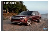2018 EXPLORER - ford.com · Personal Safety System™ for driver and front passenger includes dual-stage front airbags, 1 safety belt pretensioners, safety belt energy-management