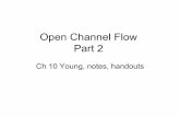 Open Channel Flow Part 2 - nd.educefluids/files/Open_channel_part2_2019.pdf · 1. Pumps, Turbines and Pipe networks – Moment of Momentum Revisited – Types of pumps and turbines