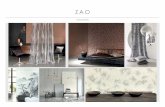 ZAO - Casadeco · La collection Zao, de par ses grains innovants, ses colorations travaillées conviendra parfaitement à une clien- tèle exigeante, à l’affut des nouveautés