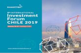 January 15-17 / Santiago, Chile · Latin America 03 Chile Investment Forum 2019 Chile, The Place to Build Your Future January 2019. Chile, The Place to Build Your Future Regional