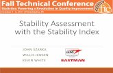 Stability Assessment with the Stability Index · Stability Assessment with the Stability Index JOHN SZARKA WILLIS JENSEN KEVIN WHITE