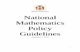 Ministry of Education National Mathematics Policy Guidelines Mathematics Policy Guidelines (2013).pdf · In 2003, only 16.4% of the grade 3 cohort was able to attain mastery in Number