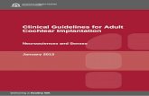 Clinical Guidelines for Adult Cochlear Implantation/media/Files/Corporate/general documents... · of the auditory system in order to deliver electrical signals directly to the auditory