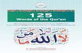 125 Words of the Quran 1-65 · Compiled by: Dr. Abdulazeez Abdulraheem Founder & Director, Understand Al-Qur’an Academy 125 important words that occur in the Qur’an 40,000 mes