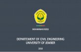 DEPARTEMENT OF CIVIL ENGINEERING UNIVERSITY OF JEMBER · Correlation of fiber addition and compressive strength affects the addition of fiber by giving the same proportion of water,