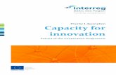 Priority Capacity for innovation - Baltic region · Priority 1 description ‘Capacity for innovation’ of Interreg Baltic Sea Region, a transnational European Territorial Cooperation