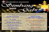 Simbang 2017 Gabi - usccb.org · ARCHDIOCESE OF WASHINGTON Shrine of the Blessed Sacrament11701 Clopper Rd, Gaithersburg, MD 20878 3630 Quesada St NW, Washington, DC 20015 Please