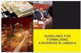GUIDELINES FOR FORMALISING A BUSINESS IN JAMAICA · Form 23 Notice of Appointment of the Company Directors Directors named in the Articles of Incorporation must be appointed on Form