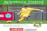 Aylesbury United · Zana Saunders Matchday hospitality Muriel Turnbull First team kit Ron Schmidt Photographer Mike Snell Programme editor Paul Snell Media assistant Chris Howarth