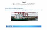 REPUBLIC OF CYPRUS MARINE ACCIDENT AND INCIDENT ... · REPUBLIC OF CYPRUS MARINE ACCIDENT AND INCIDENT INVESTIGATION COMMITTEE Investigation Report No: 4E/2018 Very Serious Marine