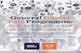 General Career Fair Programme - uj.ac.za · Wednesday, 22 August 2018 • ACCA • Air Products South Africa Pty Ltd • Atos Pty Ltd • Auditor General • BASF • Cartrack •