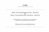 The Companies Act, 2013The Companies Act, 2013 &&&& The ... · up share capital of an OPC exceeds fifty lakh rupees or its average annual turnover during the relevant period exceeds