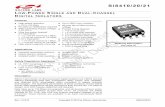 Si8410/20/21 - Digi-Key Sheets/Silicon Laboratories PDFs... · Si8410/20/21 4 Rev. 1.5 Not Recommended f o N e w D e si g n s 1. Electrical Specifications Table 1. Recommended Operating