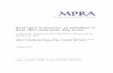 Munich Personal RePEc Archive - mpra.ub.uni-muenchen.de · Ce papier, traite la question de l'évaluation de l’espace budgétaire marocain à travers l’approche de l’effort