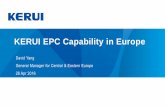 KERUI EPC Capability in Europe - Petroleum Clubpetroleumclub.ro/downloads/Seeupstream/2016/David_Yang-Kerui.pdf · Engineering, procurement, installation and commissioning of the