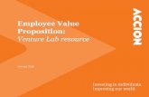 Employee Value Proposition - content.accion.org · compensation and benefits packages ... •Startups can offer diverse, global teams that may not be available in traditional corporations