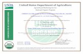 United States Department of Agriculture CERES.pdf · CERTIFICATE OF ACCREDITATION United States Department of Agriculture Agricultural Marketing Service National Organic Program meets
