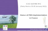 Status of PBN Implementation in France - icao.int Meetings Seminars and Workshops/PBN...Ministère de l'Écologie, de l'Énergie,du Développement durable et de l'Aménagement du territoire