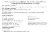Performance Analysis of Shunt Active Filter under ... · Y, J Kotturu, “Investigationon Shunt Active Filter with P-Q Theory” International Conference on Circuits, Power and Computing