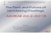 The Past and Future of Ventilating Dwellings - ASHRAE 622-2013 · Past and Future of Ventilating Dwellings 2 Rick Karg, presenter Member of ASHRAE 62.2 committee. Energy consultant/trainer
