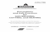 WARNING - esabna.com and safe practices for... · Precautions and Safe Practices for GAS WELDING, CUTTING, and HEATING Protect yourself and others. Read and understand this booklet.