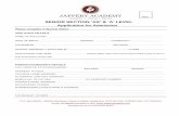JAFFERY ACADEMY Attac Nursery | Junior | Senior SENIOR ... · Applicants must have scored at least a grade 5 in the English language exam. The applicant must have a minimum of grade