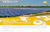SIAM SOLAR ENERGY THAILAND - South Pole Group · Suphanburi Kanchanaburi thesouthpolegroup.com/projects Project 301 199 | 1482EN, 09.2017 Innovative solar photovoltaic technology