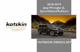 2018-2019 Jeep Wrangler JL Sport/Sahara/Rubicon Deck - 2018-2019 Jeep... · K27 Black wrap perf combo Silver contrast all stitch Silver Jeep Grille logo on lean back K1333-100 Sport/Sahara