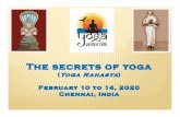 Yoga Rahasya Seminar Feb 2020 - yogavaidyasala.net file,1 7+,6 6(0,1$5 7kh lqwhooljhqw vwhsv lqyroyhg lq wkh sudfwlfh ri vdqd 3u q \ pd 'k udq duh hoderudwho\ glvfxvvhg 7klv xqghuvwdqglqj